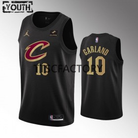 Dres Cleveland Cavaliers Darius Garland 10 Jordan 2022-23 Statement Edition Crno Swingman - Dječji